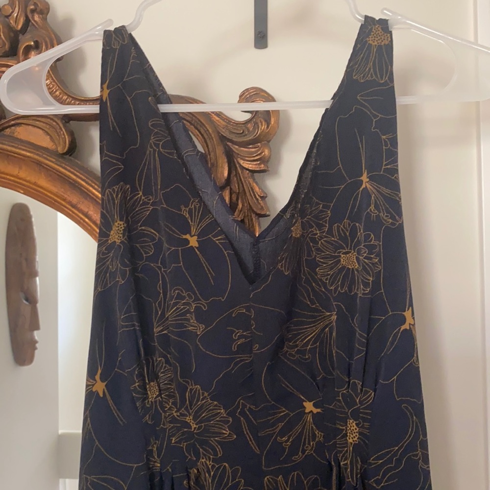 Black and yellow flower dress